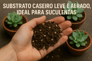 Substrato caseiro para suculentas