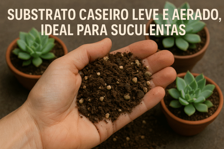 Substrato caseiro para suculentas