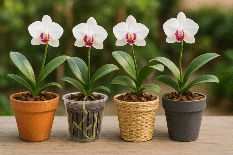 vaso ideal para plantar orquídeas