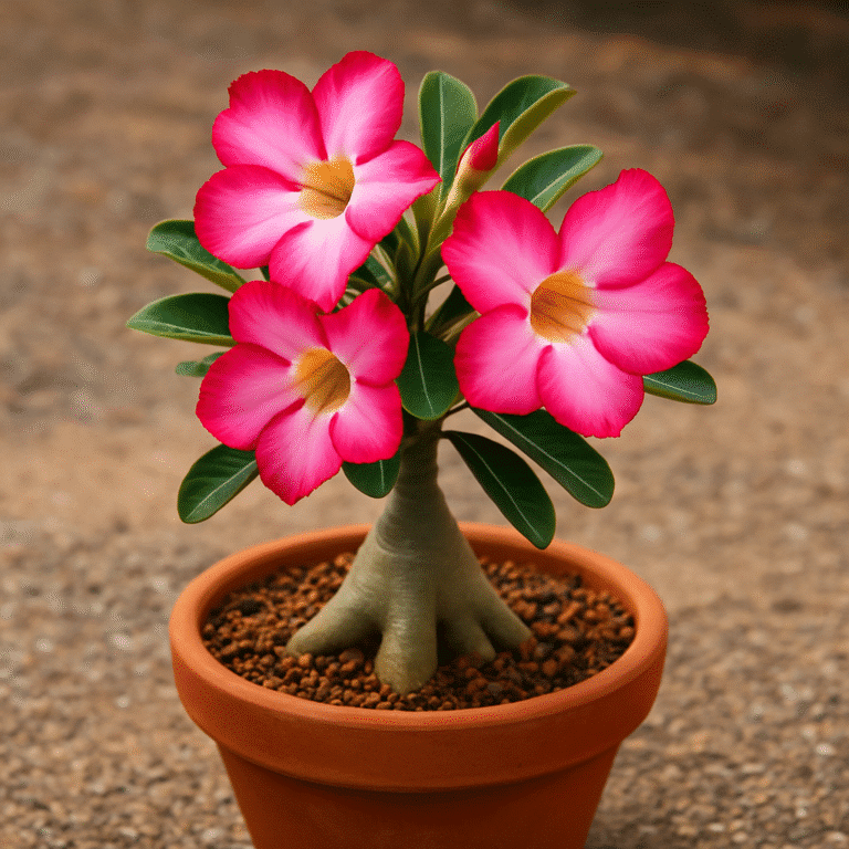 vaso mais adequado para rosa do deserto