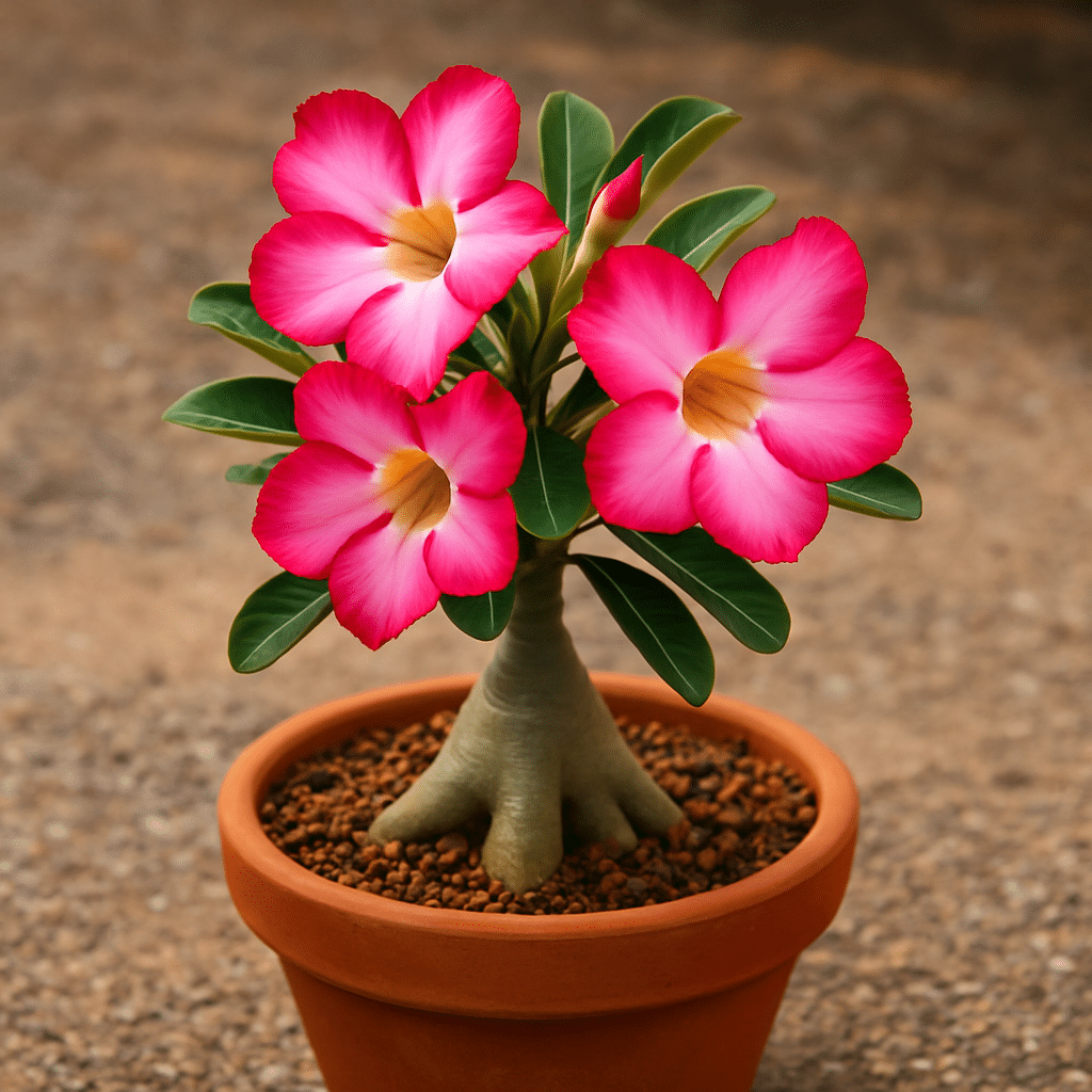 vaso mais adequado para rosa do deserto